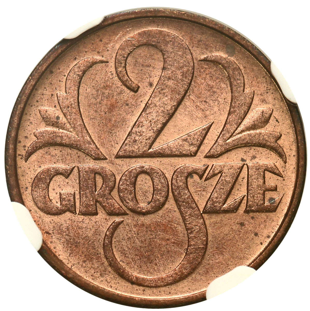 II RP. 2 grosze 1935 NGC MS64 RB